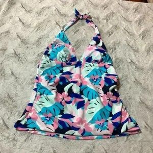 NWT Stella Parker floral tankini swim beach size medium
